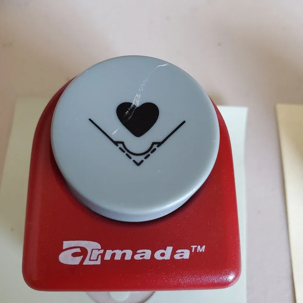 Armada Heart Corner Paper Punch Red Scrapbooking Card Making Craft Tool